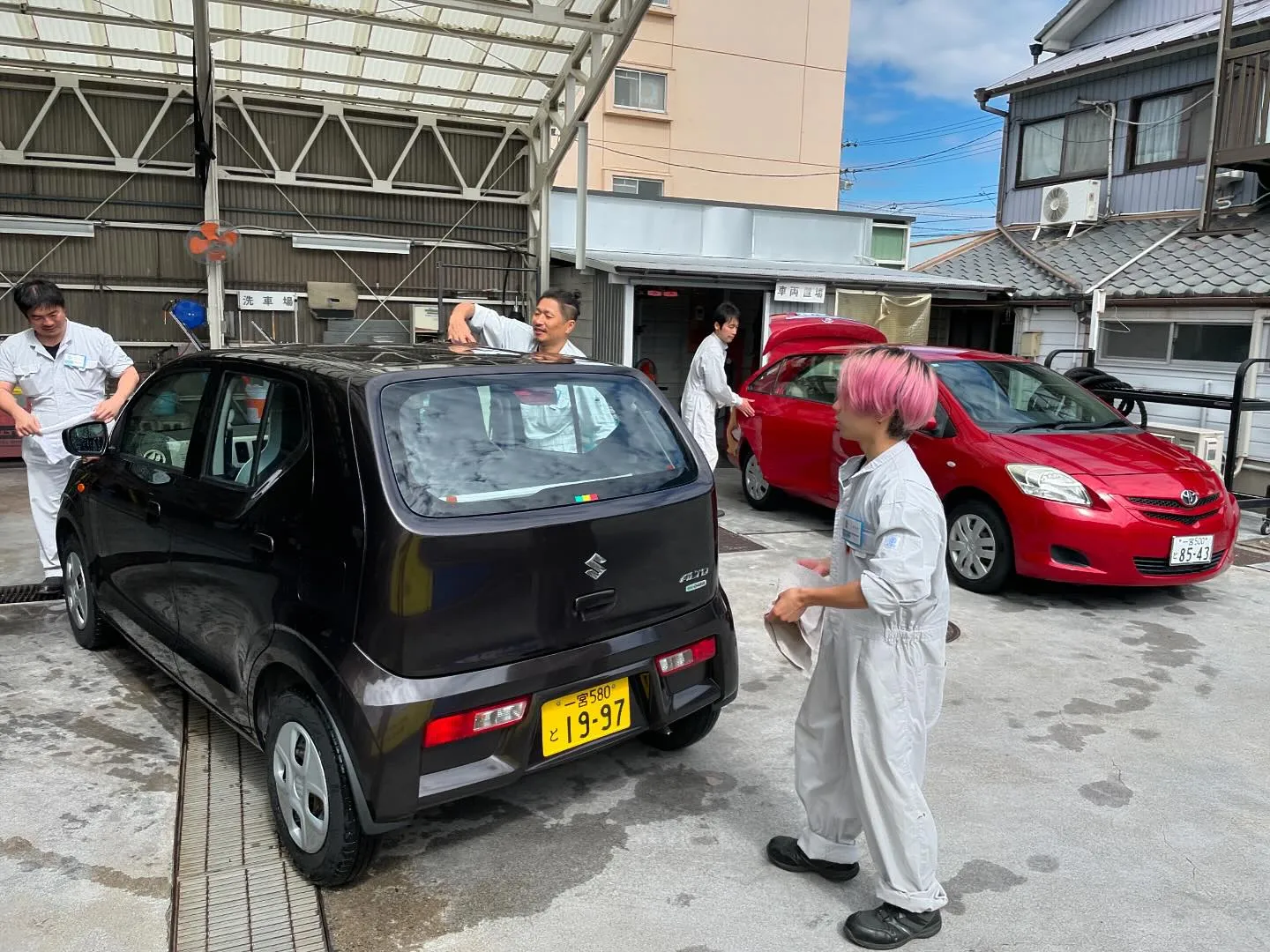 掃除が朝の日課です❗️気持ちよくお客様をお迎えするために！