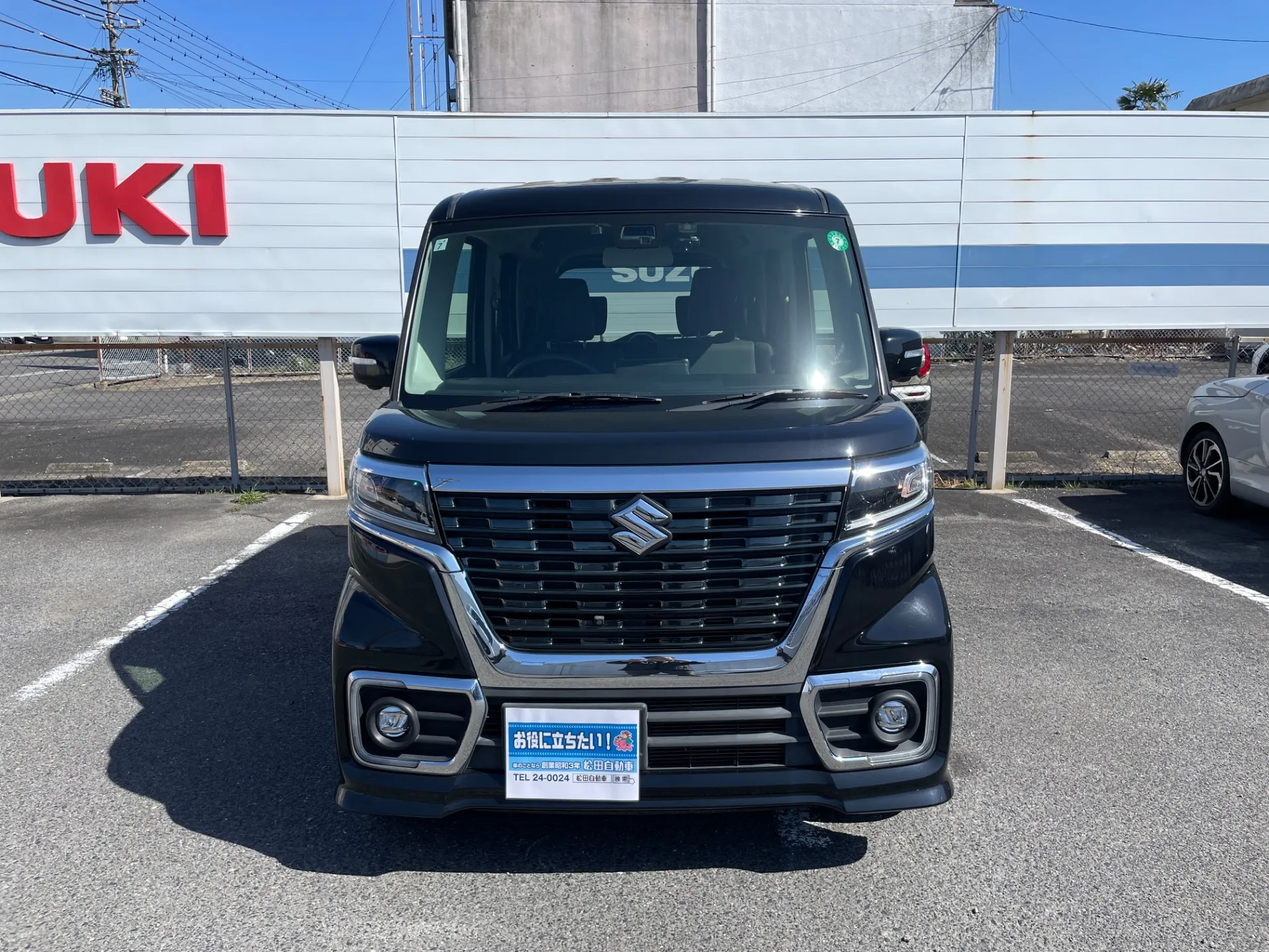 スズキ スペーシア カスタム ハイブリッドXS ターボ 2WD CVT ナビ ドラレコ