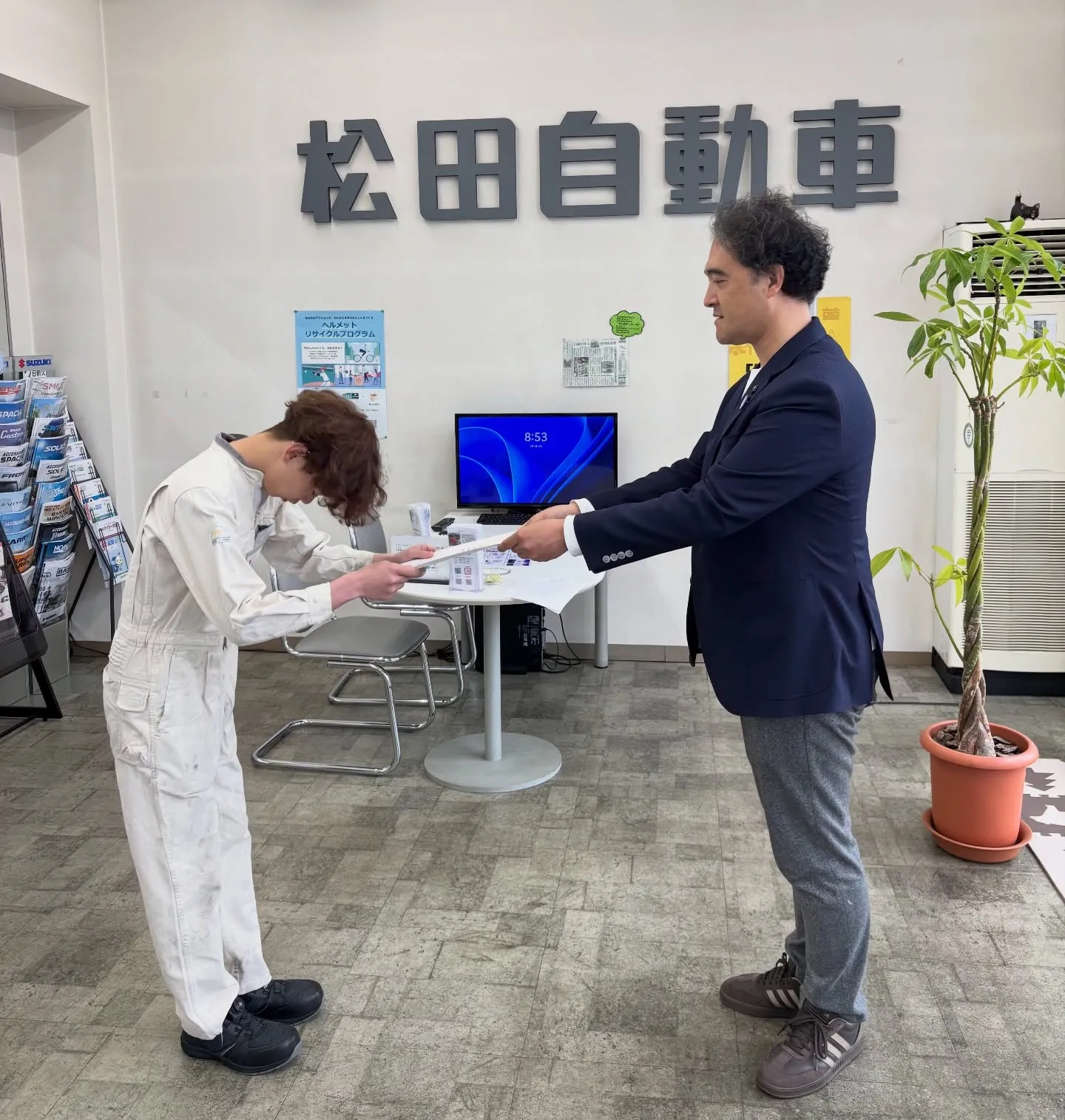 本日、晴れて入社式を執り行いました‼️